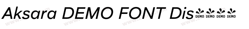 Aksara DEMO FONT Dis字体转换